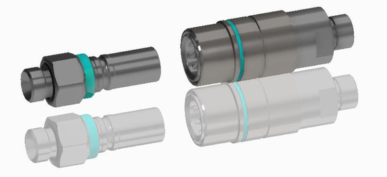 Stainless Steel Aluminum Alloy Or Brass TFB Series Push-Pull Fluid Connector Without Leakage