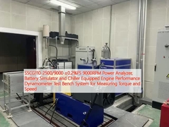 SSCG110-2500/9000 ±0.2%FS 9000RPM Power Analyzer, Battery Simulator and Chiller Equipped Engine
