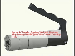 Favorable Threaded StainlessSteelandAluminum Alloy Pressing Handle Type Quick Connect Coupling TF210
