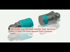 HighQualityandAffordable Stainless Steel, Aluminum Alloy Or Brass TFA Series Bayonet Fluid Connector