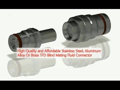 High Qualityand Affordable Stainless Steel, Aluminum Alloy Or Brass TFD Blind Mating Fluid Connector